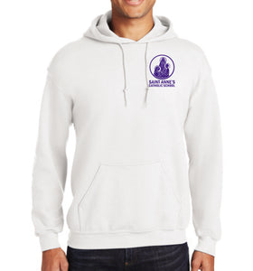Heavy Cotton/Poly Blend Hoodie with Small Logo