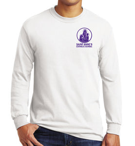 100% Cotton Long Sleeve T-Shirt w/ small logo