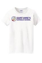 Load image into Gallery viewer, Ladies 100% Cotton Short Sleeve T-Shirt w/ big logo