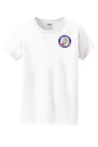 Ladies 100% Cotton Short Sleeve T-Shirt w/ small logo