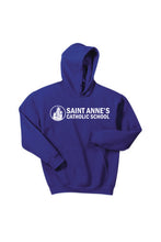 Load image into Gallery viewer, Youth Heavy Blend Hoodie with big logo