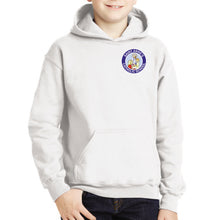 Load image into Gallery viewer, Youth Heavy Blend Hoodie with small logo