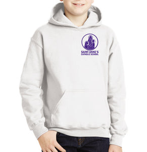 Youth Heavy Blend Hoodie with small logo