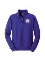 Load image into Gallery viewer, Youth 1/4 Zip Sweatshirt with logo