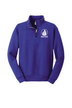 Load image into Gallery viewer, Youth 1/4 Zip Sweatshirt with logo