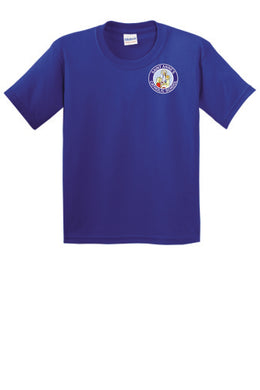 Youth 100% Cotton Short Sleeve T-Shirt w/ small logo
